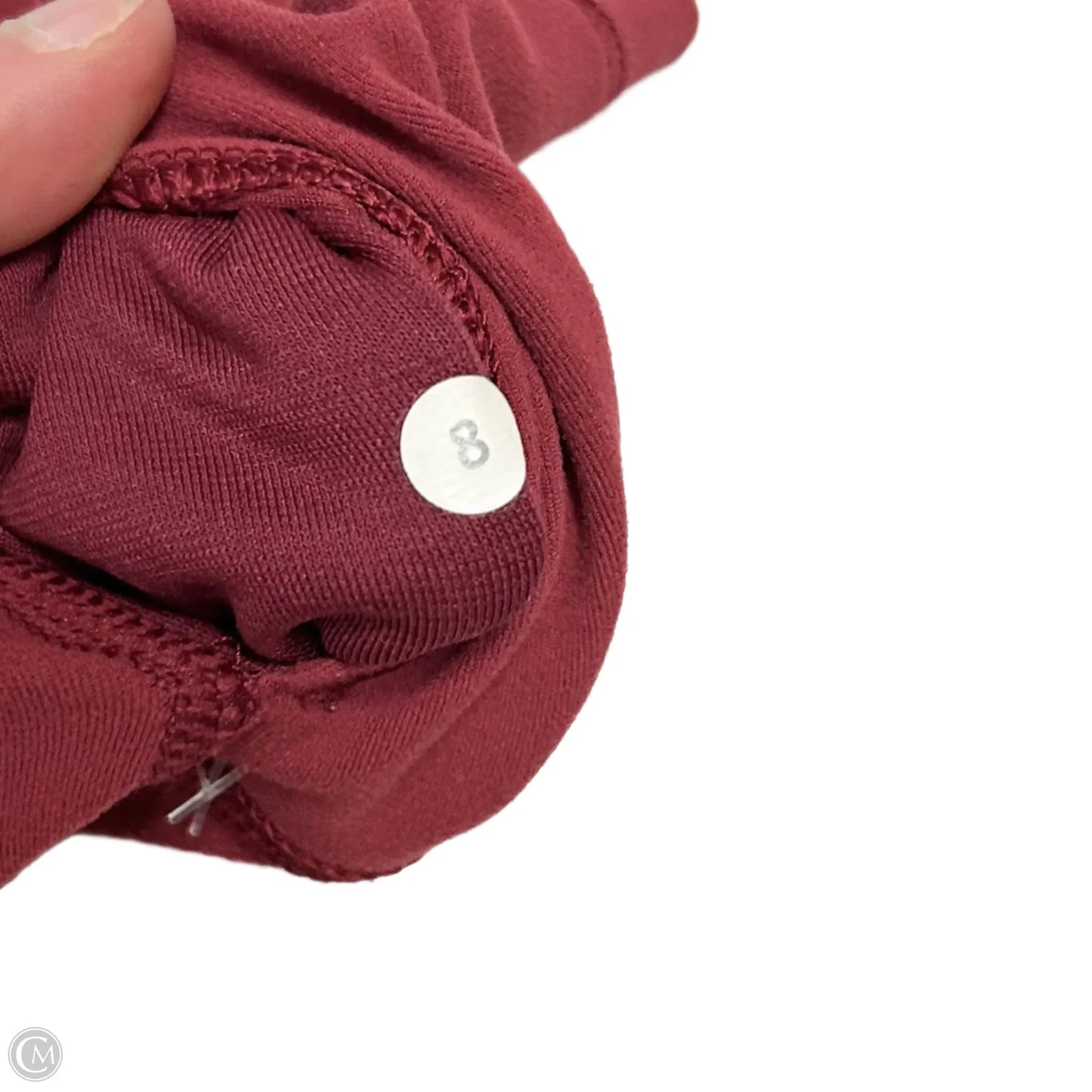 Athletic Leggings Capris By Lululemon In Maroon, Size: M