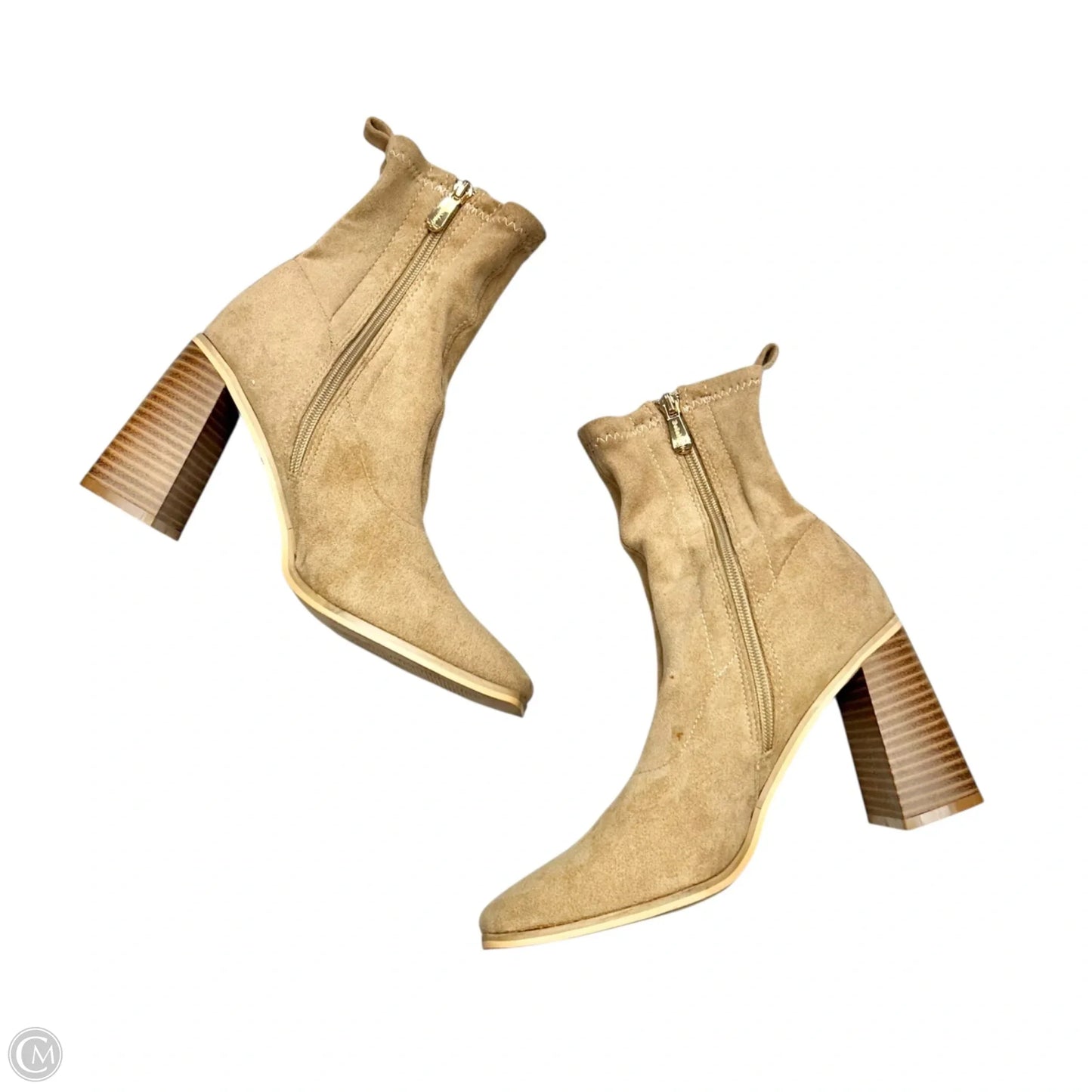 Boots Ankle Heels By Bella Marie In Tan, Size: 7.5