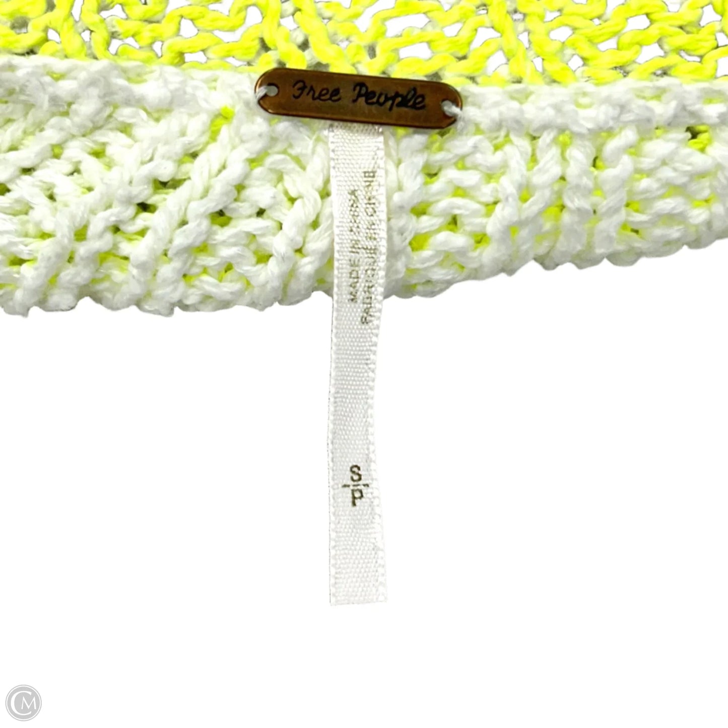 Sweater By Free People In Green & White, Size: S