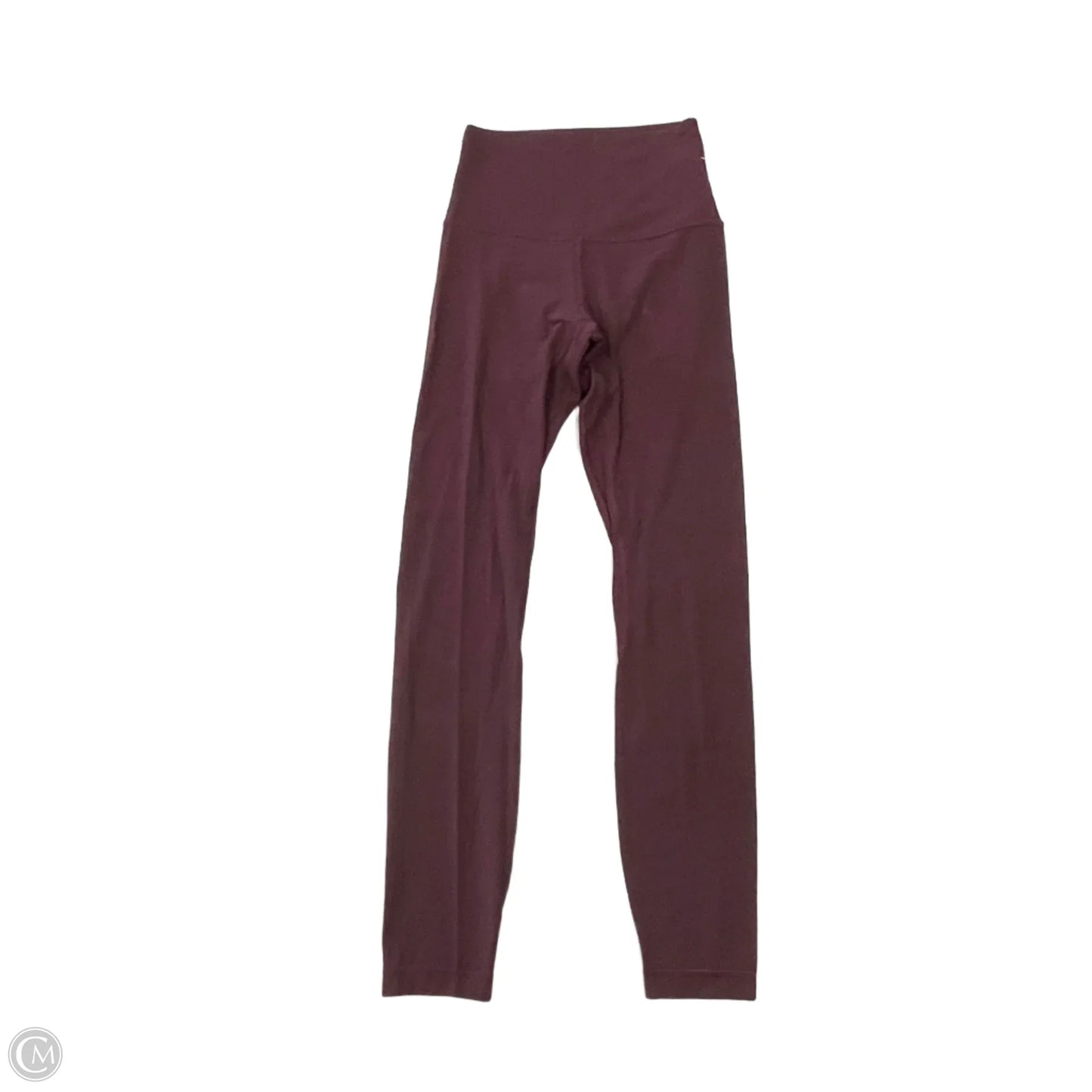 Athletic Leggings By Lululemon In Maroon, Size: Xs