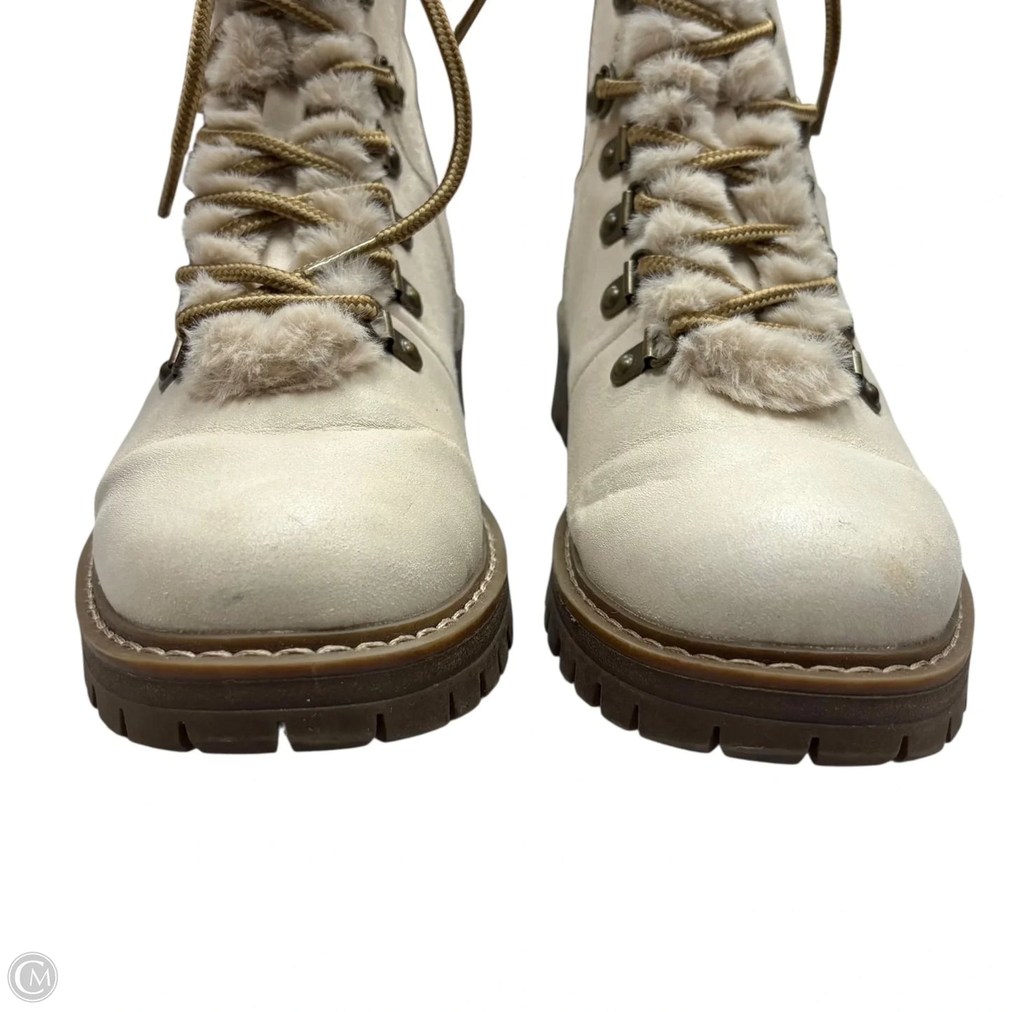 Boots Combat By White Mountain In Cream, Size: 7.5