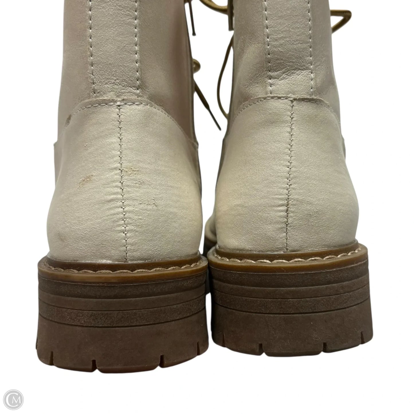 Boots Combat By White Mountain In Cream, Size: 7.5