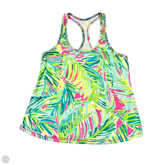 Top Sleeveless Designer By Lilly Pulitzer In Green & Pink, Size: S