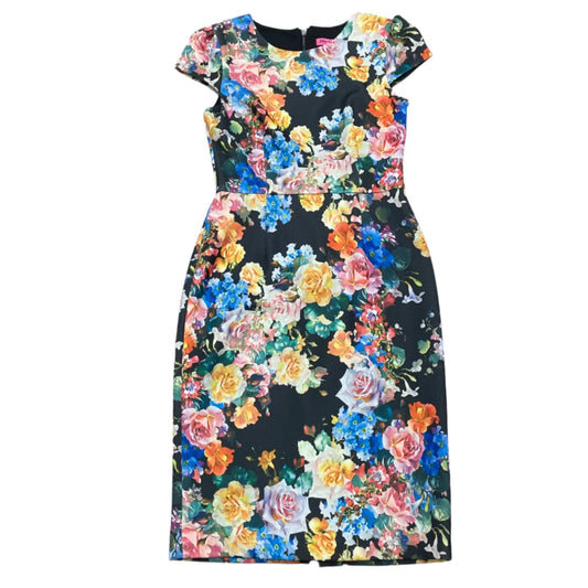 Dress Party Midi By Betsey Johnson In Floral Print, Size: S