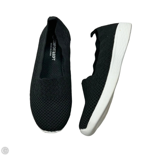 Shoes Flats By Comfort & Soft In Black, Size: 7.5