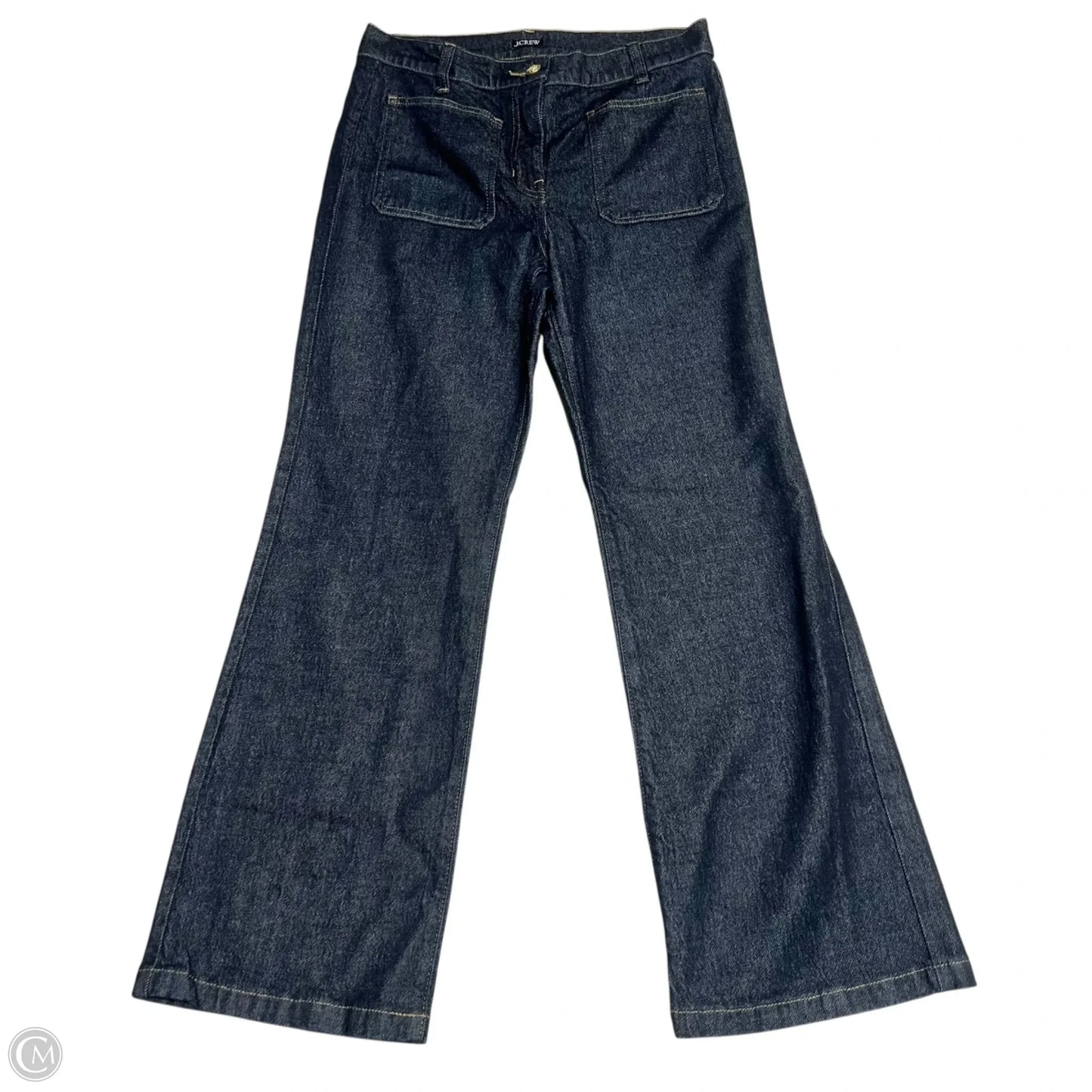 Jeans Wide Leg By J. Crew In Blue Denim, Size: 2