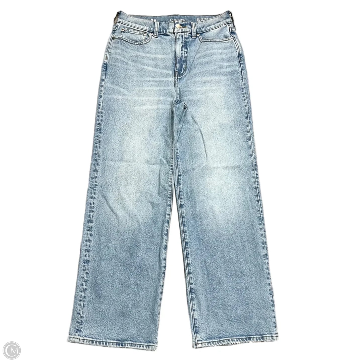 Jeans Wide Leg By J. Crew In Blue Denim, Size: 2
