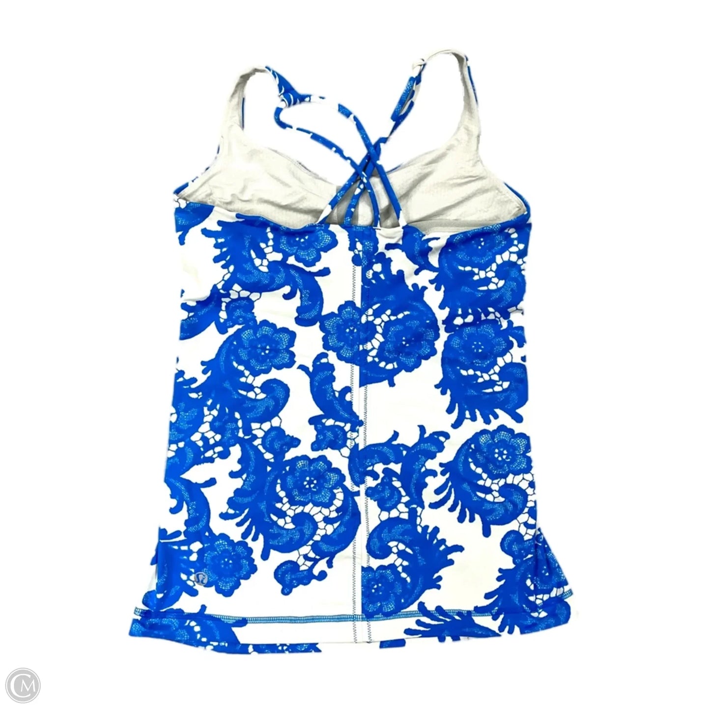 Athletic Tank Top By Lululemon In Blue & White, Size: S