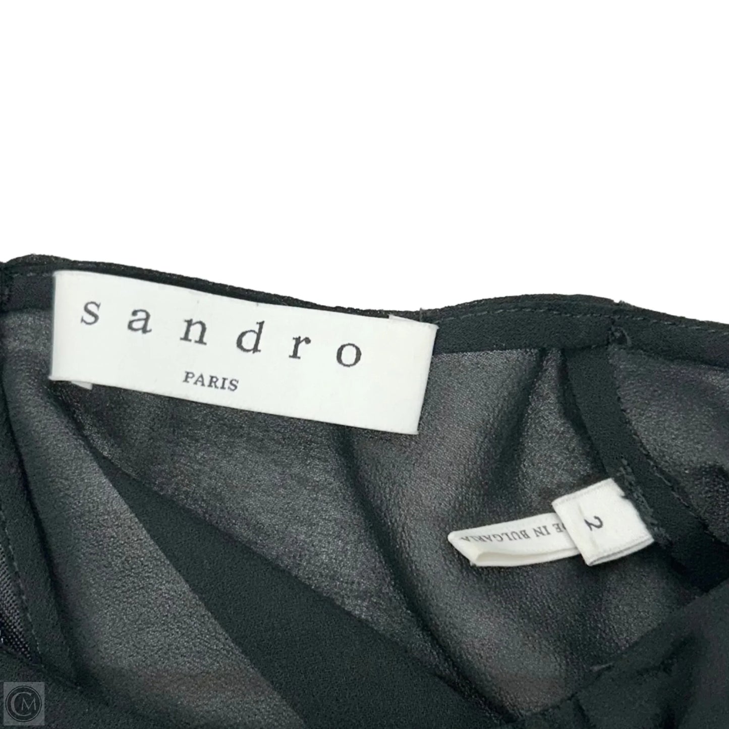 Dress Designer By Sandro In Black & Tan, Size: Xs