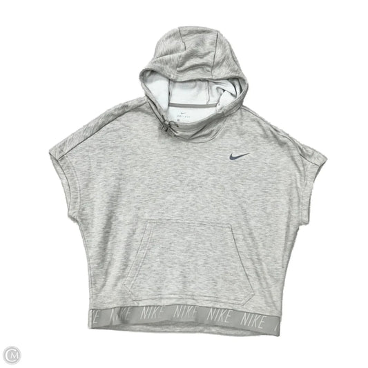 Athletic Top Short Sleeve By Nike Apparel In Grey, Size: S