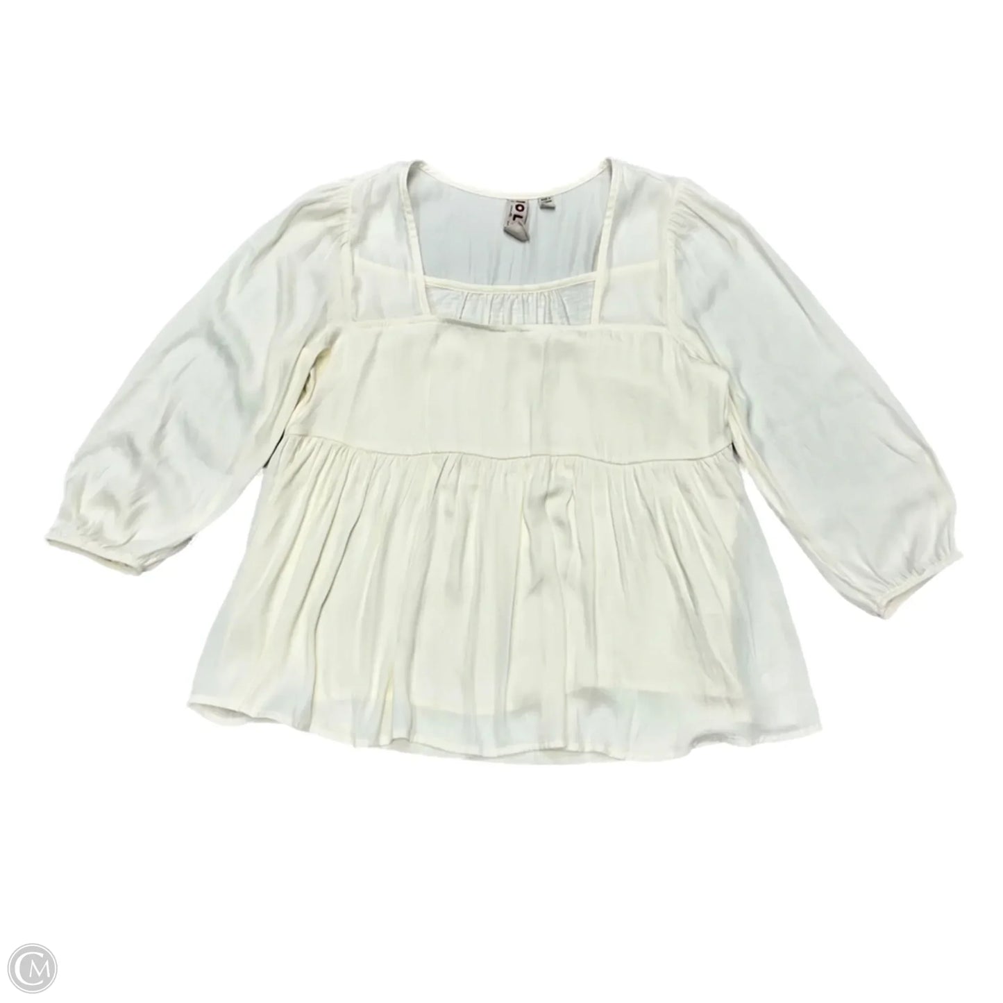 Top Long Sleeve By Dolan Left Coast In Cream, Size: Xs