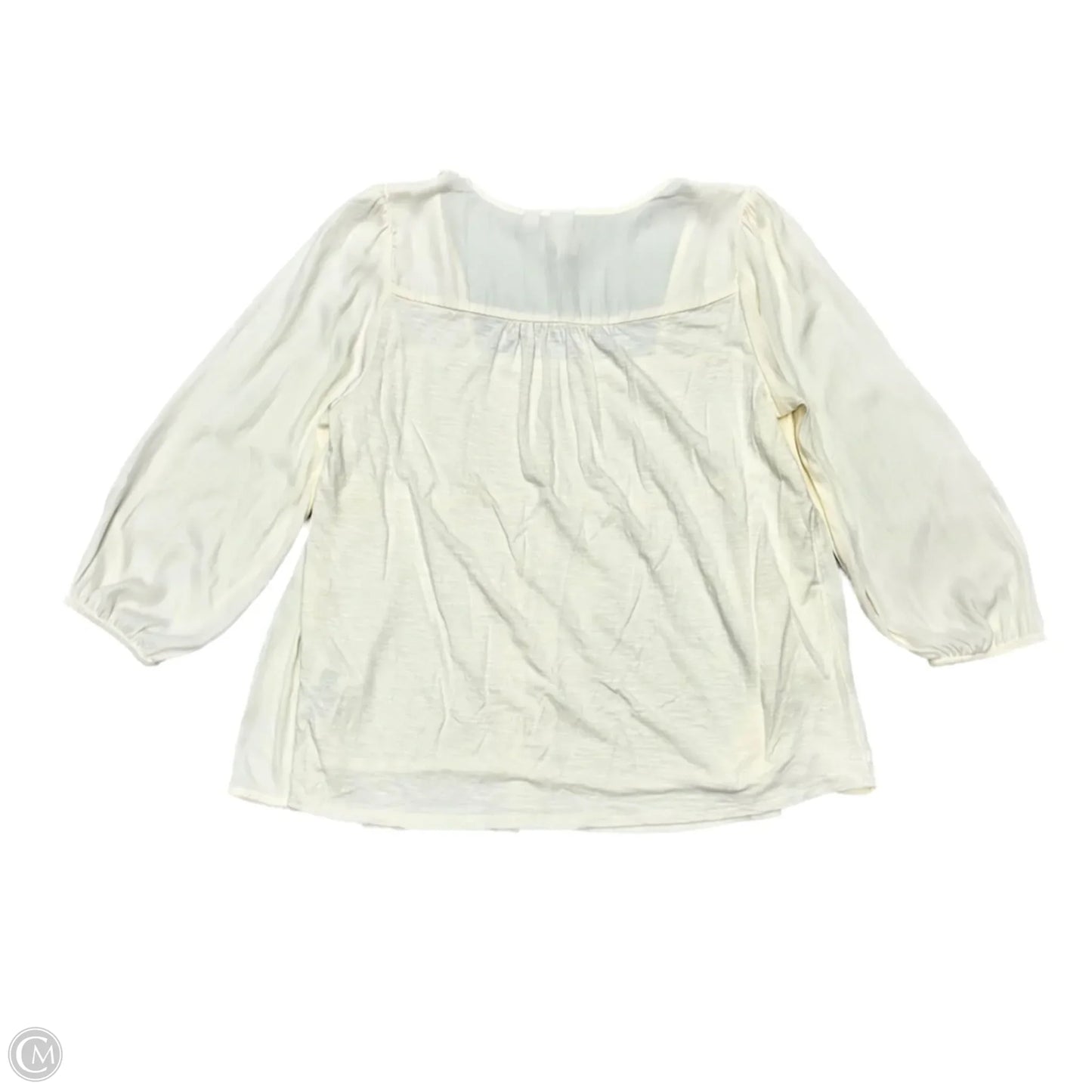 Top Long Sleeve By Dolan Left Coast In Cream, Size: Xs
