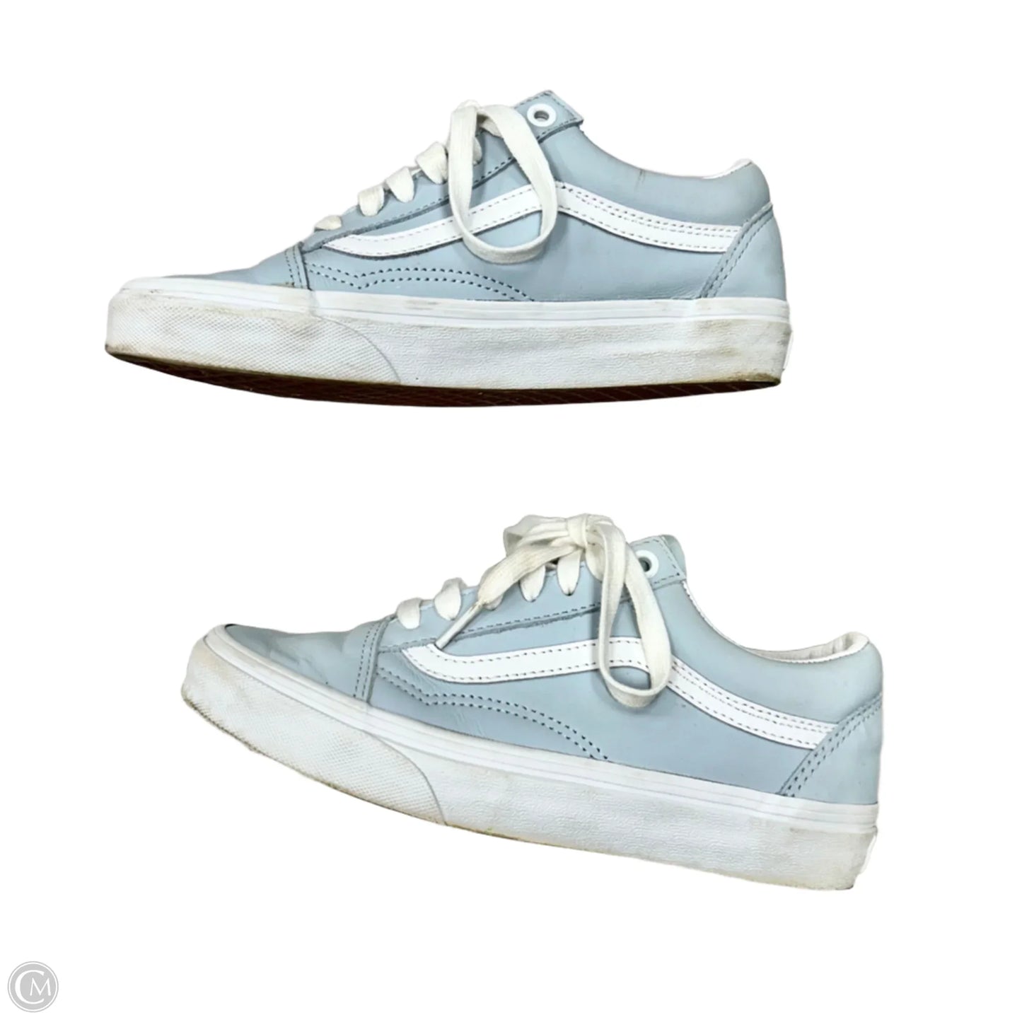 Shoes Sneakers By Vans In Blue & White, Size: 6