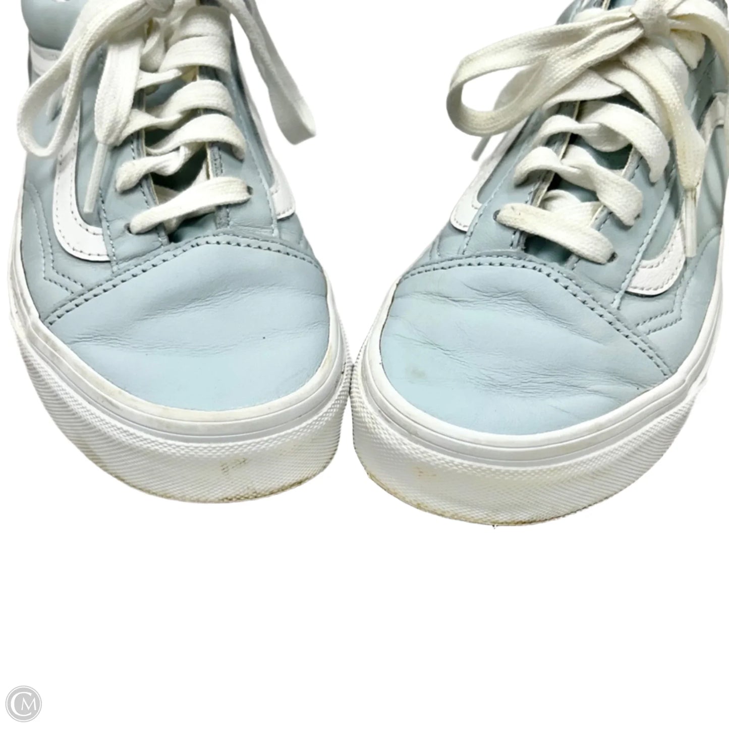 Shoes Sneakers By Vans In Blue & White, Size: 6