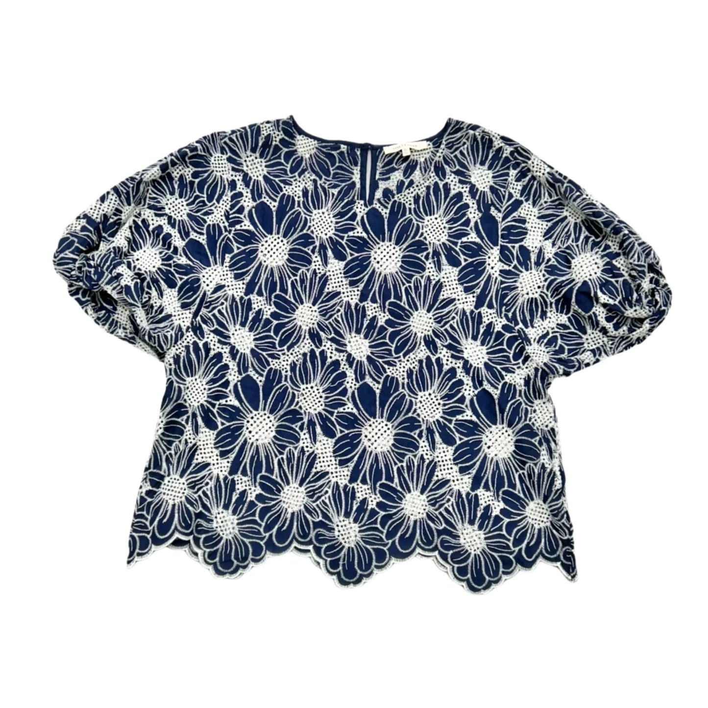 Top Short Sleeve By Solitaire In Navy, Size: Xl