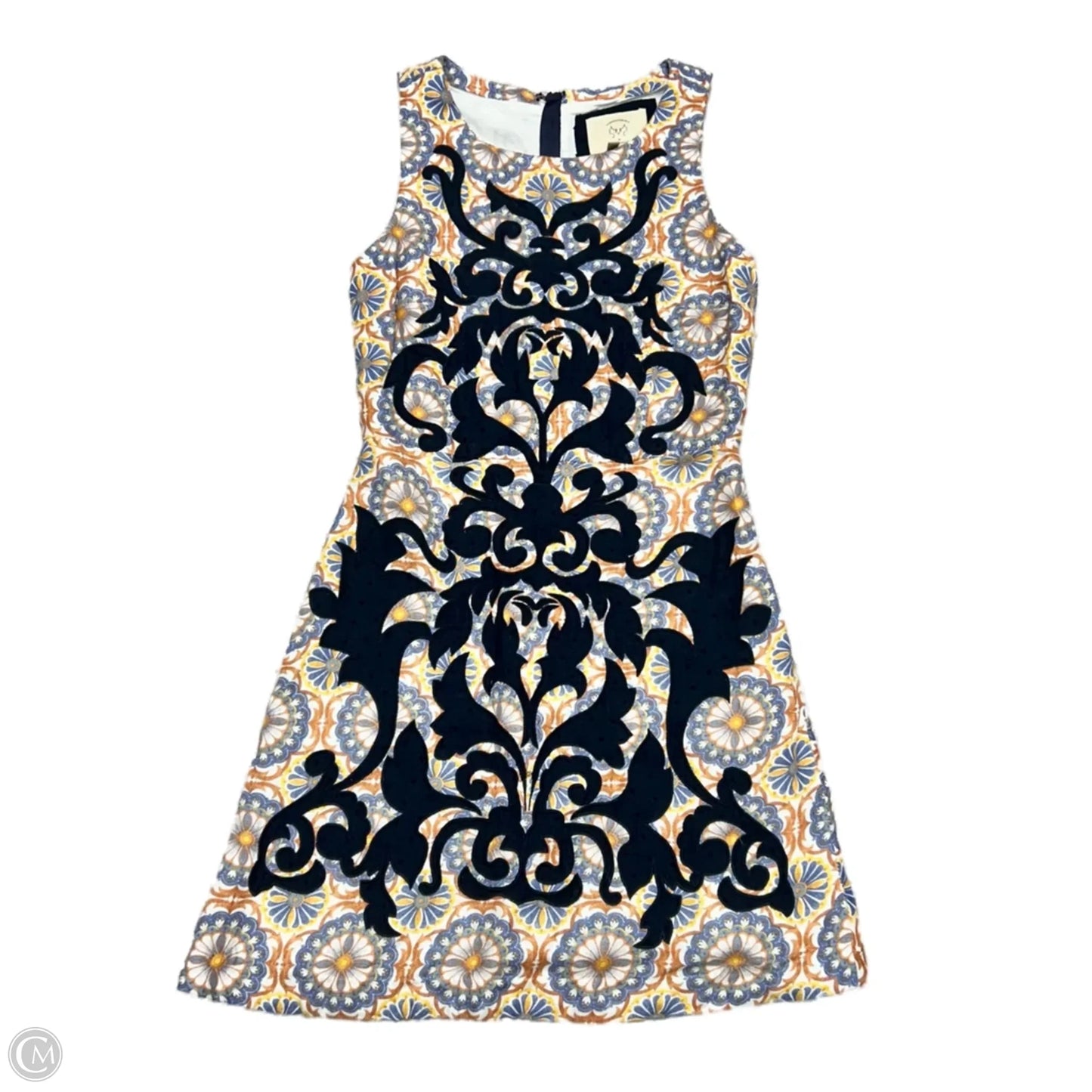 Dress Casual Short By Anthropologie In Blue & Orange, Size: Xs