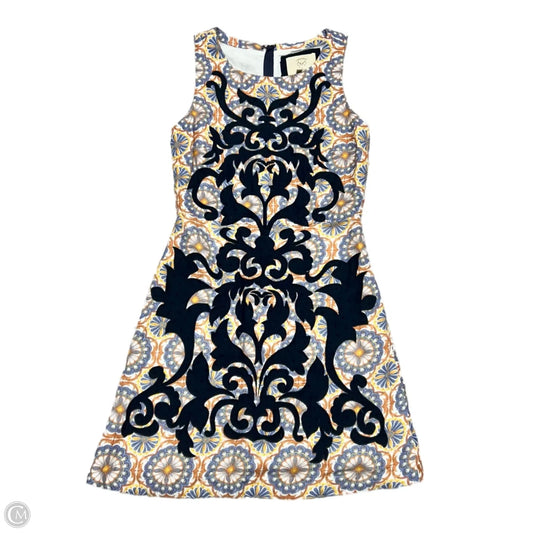 Dress Casual Short By Anthropologie In Blue & Orange, Size: Xs