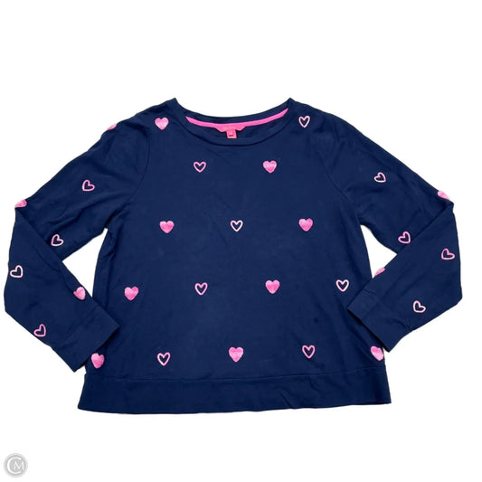 Sweatshirt Designer By Lilly Pulitzer In Blue & Pink, Size: Xl