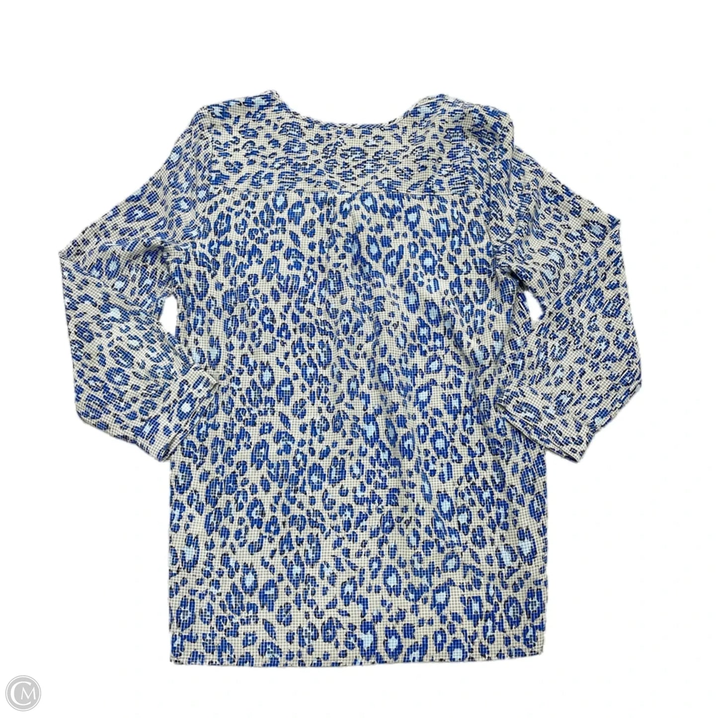 Top Long Sleeve By Joie In Blue & Grey, Size: M