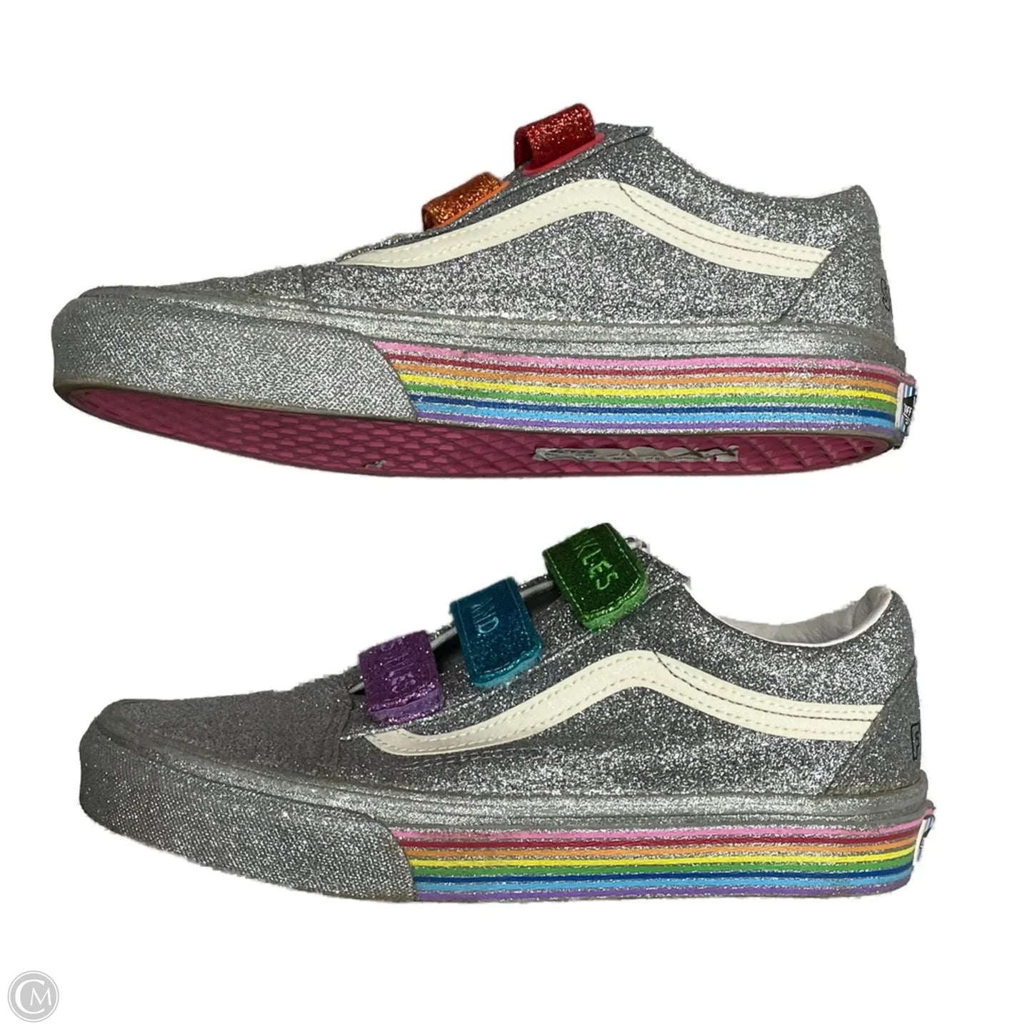 Shoes Sneakers By Vans In Rainbow Print, Size: 7