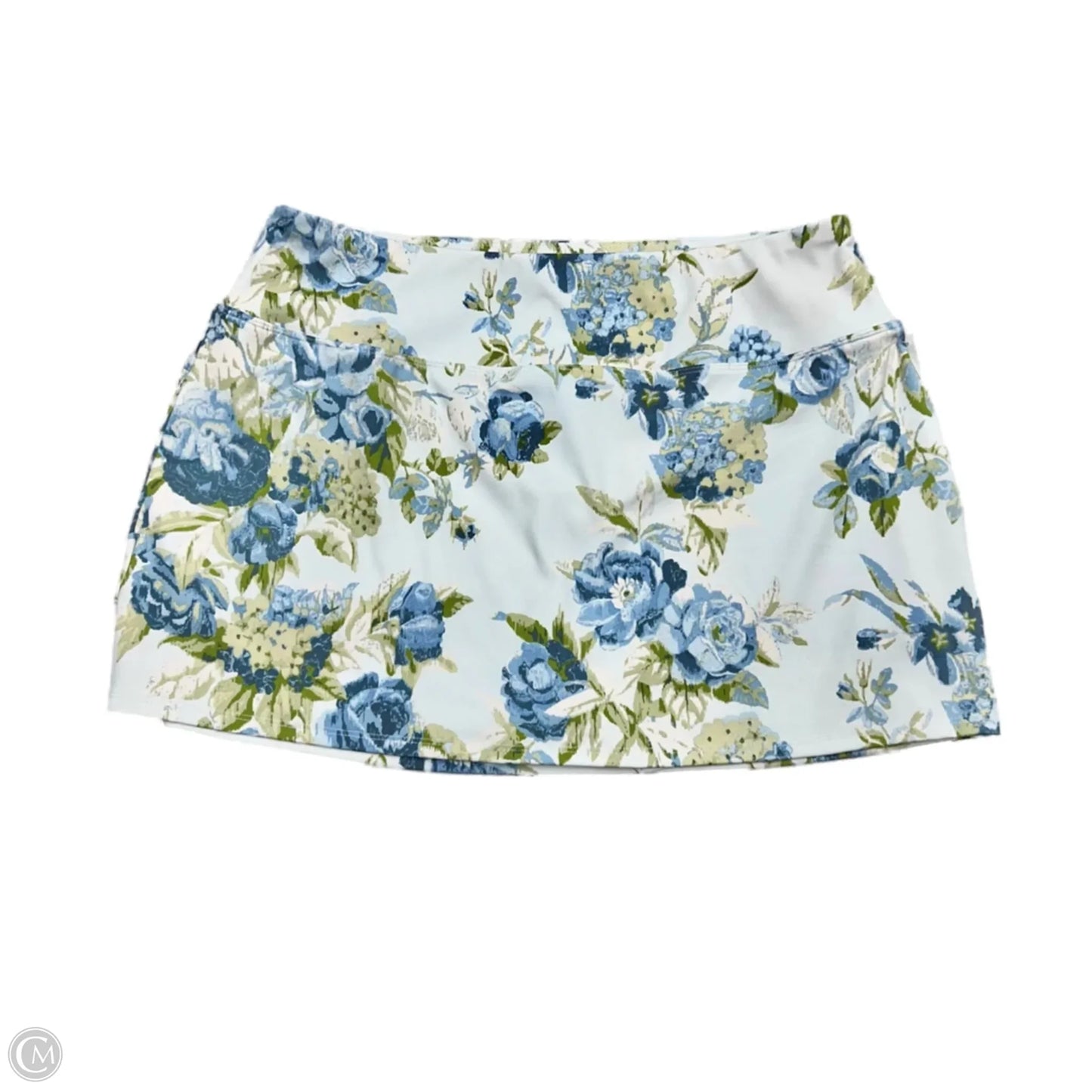 Athletic Skort By Laura Ashley In Floral Print, Size: Xl