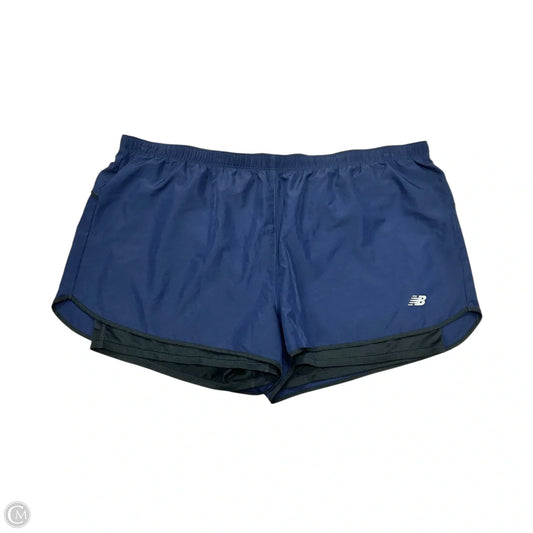 Athletic Shorts By New Balance In Navy, Size: 2x