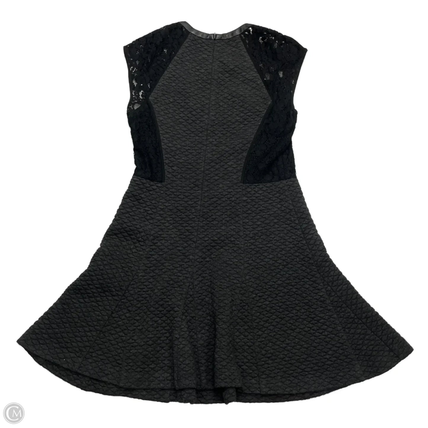 Dress Work By Rebecca Taylor In Black & Grey, Size: M
