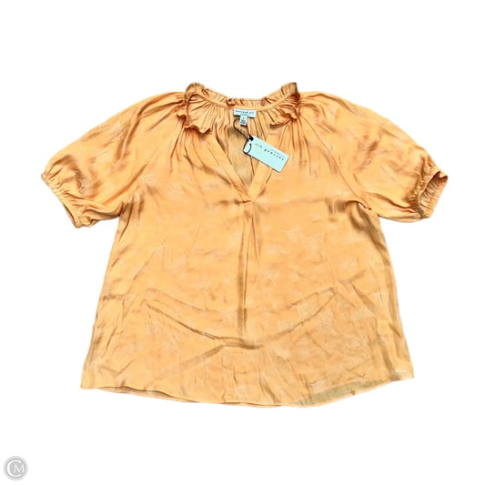 Top Short Sleeve By Current Air In Orange, Size: S