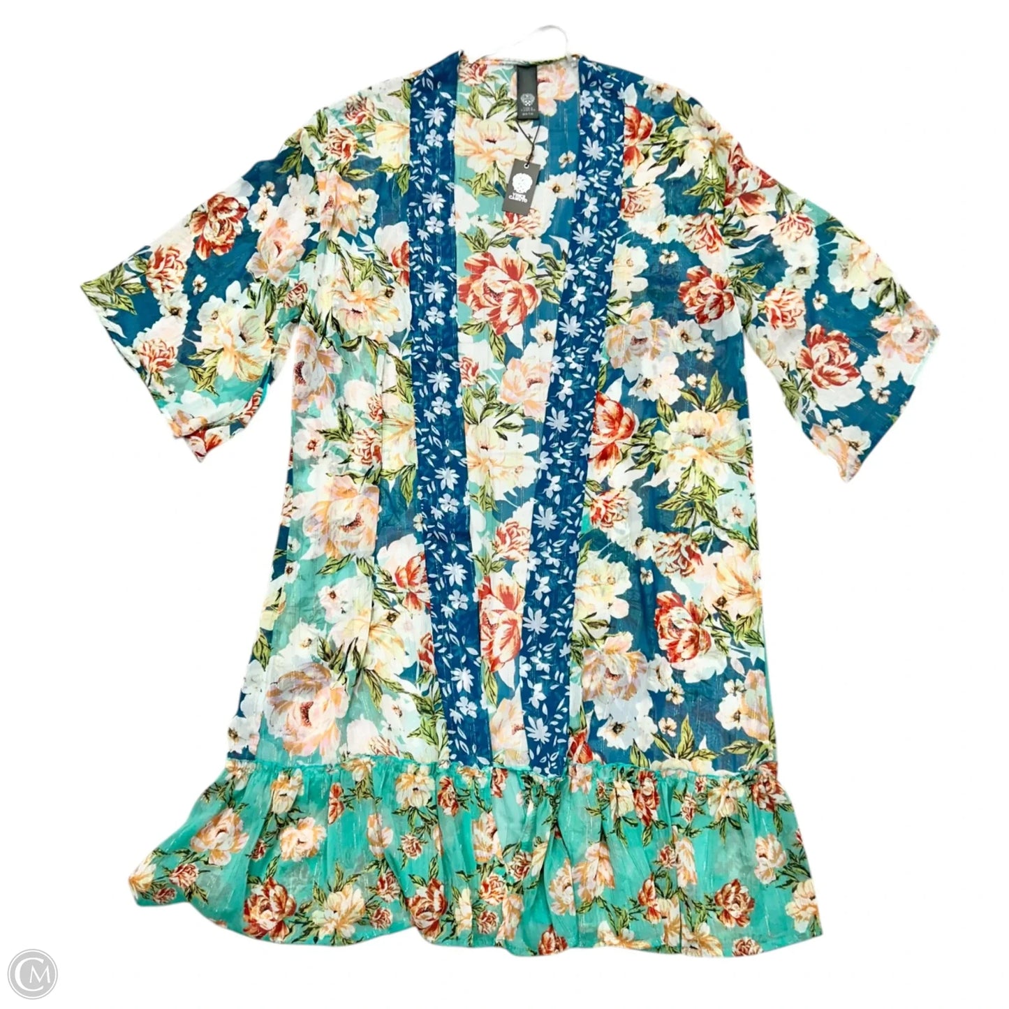 Kimono By Vince Camuto In Floral Print, Size: Osfm
