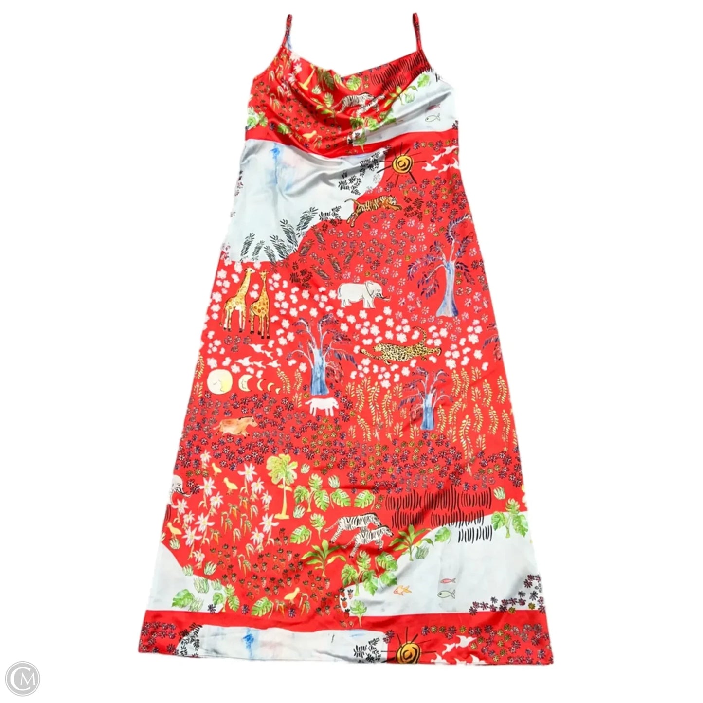 Dress Party Long By Dauphinette In Red & White, Size: S