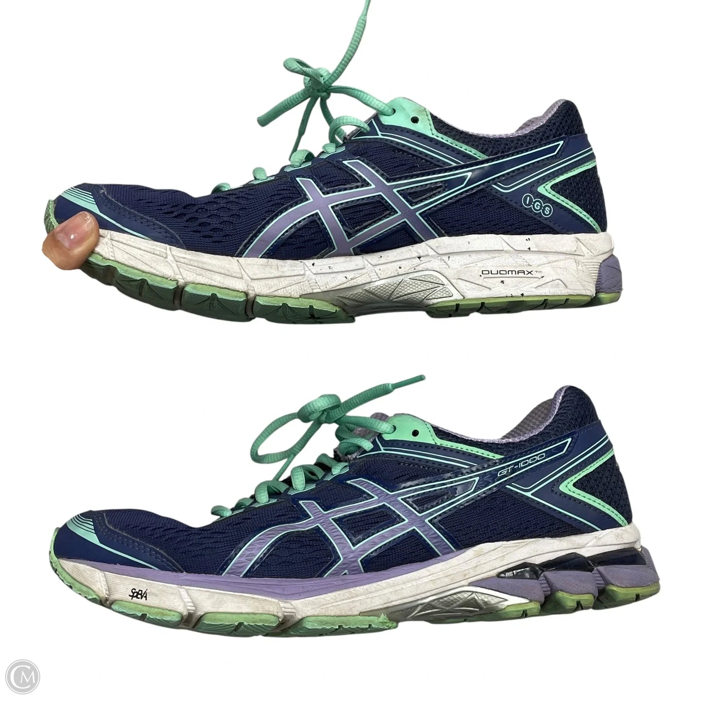 Shoes Athletic By Asics In Purple, Size: 9.5