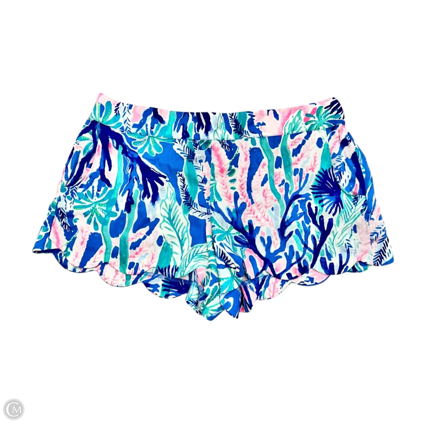 Shorts Designer By Lilly Pulitzer In Blue & Pink, Size: Xl