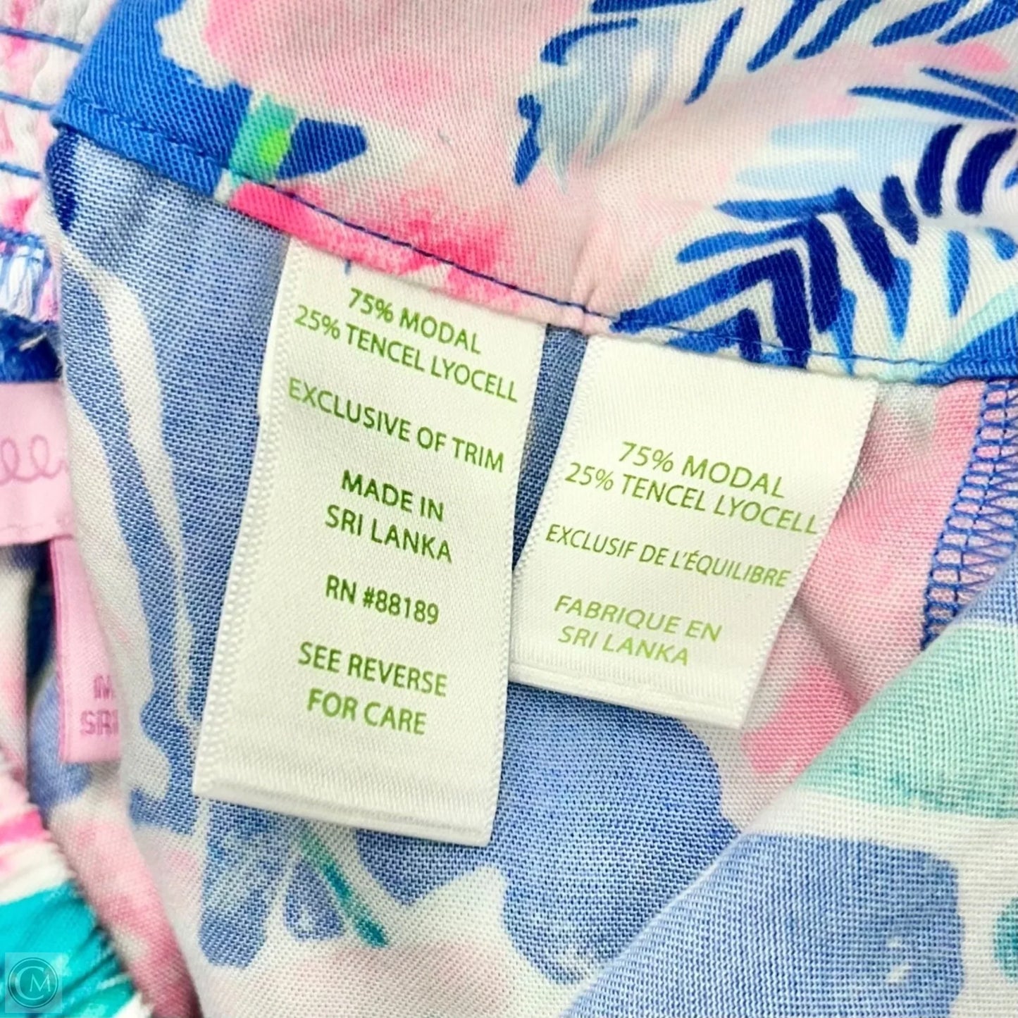 Shorts Designer By Lilly Pulitzer In Blue & Pink, Size: Xl