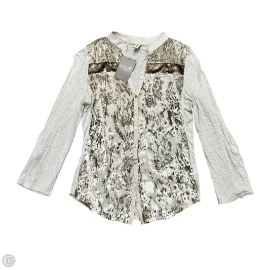 Top Long Sleeve By Tiny In Cream, Size: Xs