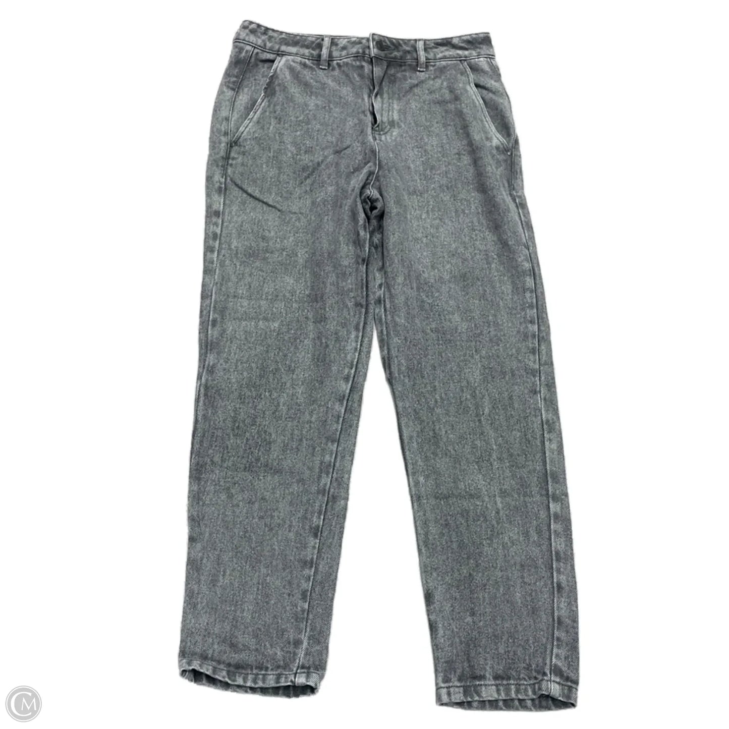 Jeans Cropped By Ikks Denim In Grey Denim, Size: S