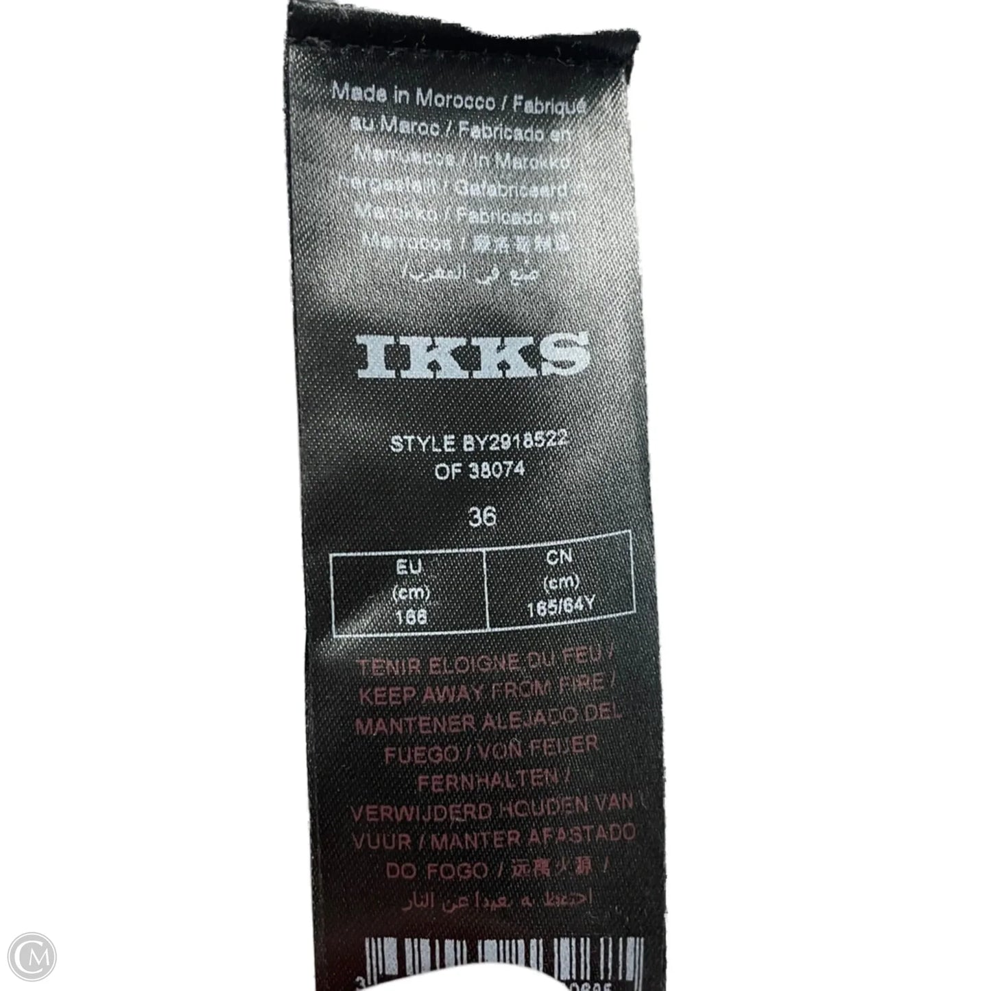 Jeans Cropped By Ikks Denim In Grey Denim, Size: S