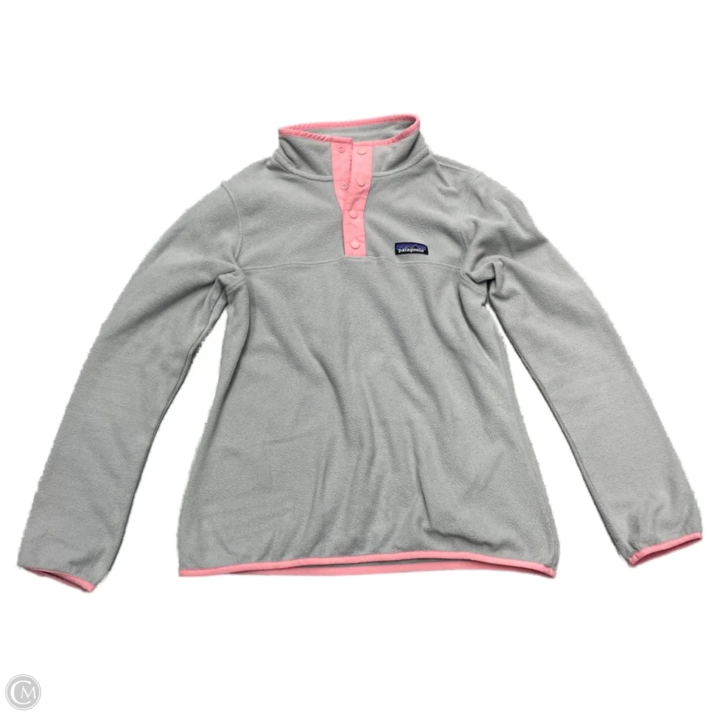 Athletic Fleece By Patagonia In Grey & Pink, Size: S