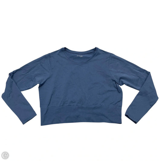 Athletic Top Long Sleeve Crewneck By Aerie In Blue, Size: Xxl