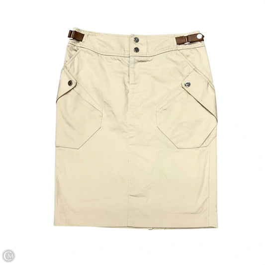 Skirt Mini & Short By Ralph Lauren Black Label In Tan, Size: 4