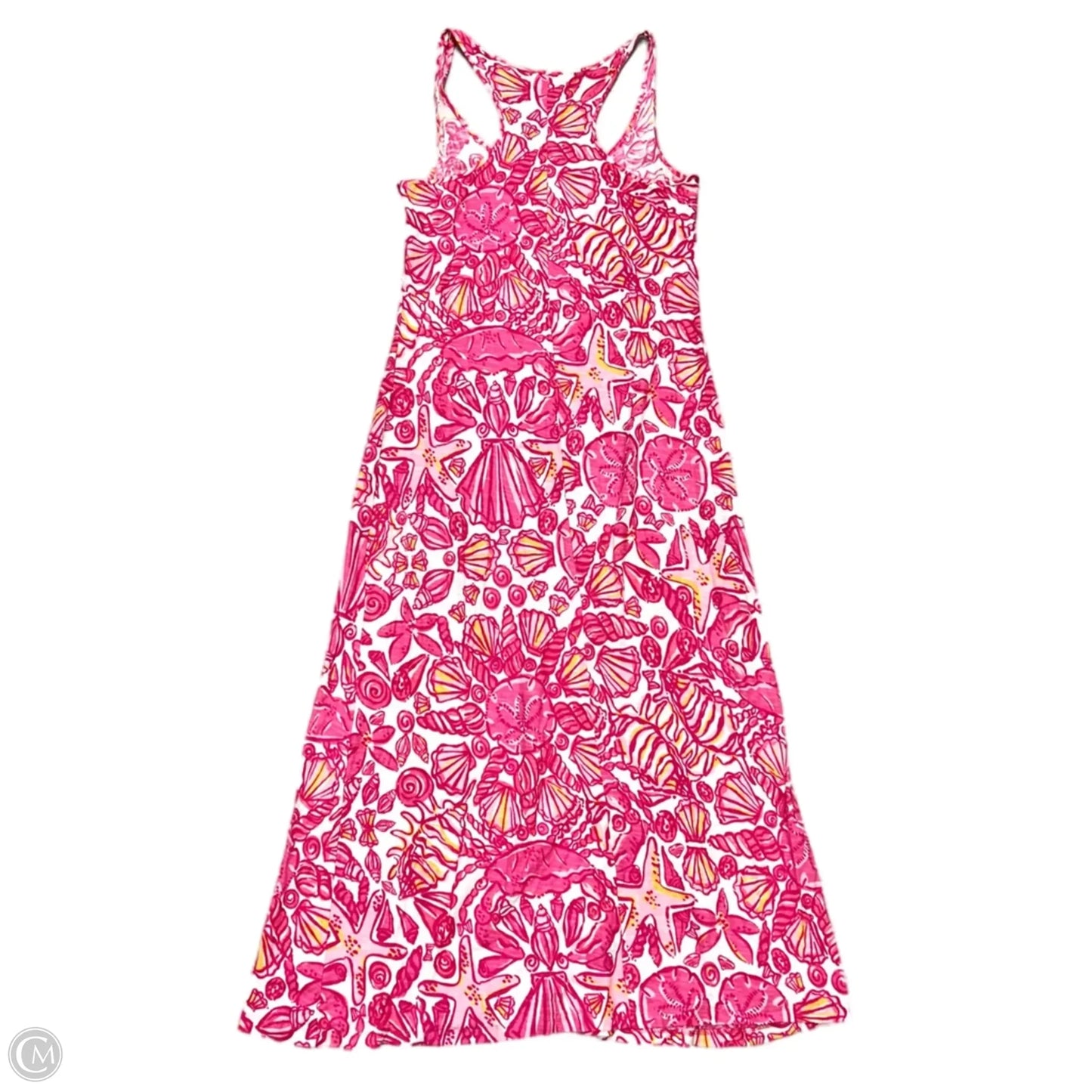 Dress Designer By Lilly Pulitzer In Pink & White, Size: S