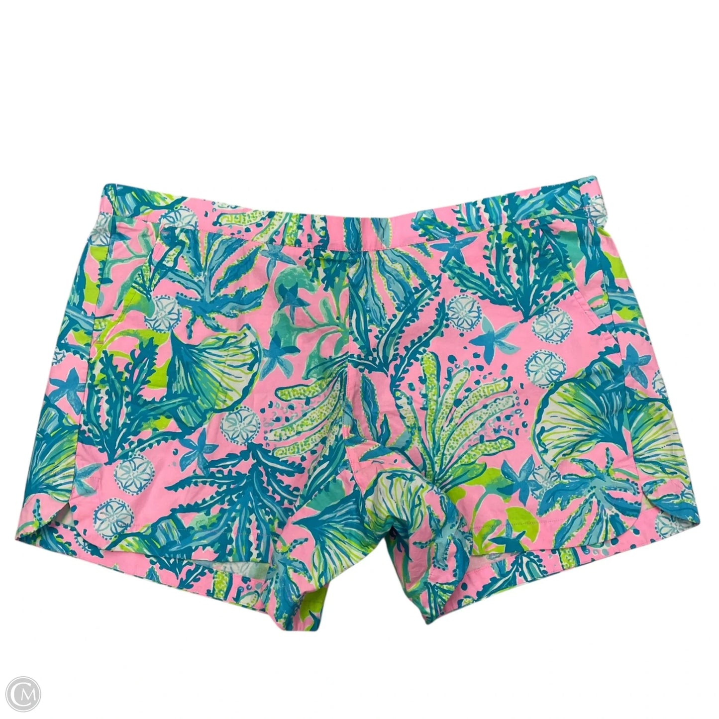 Shorts Designer By Lilly Pulitzer In Blue & Pink, Size: Xl