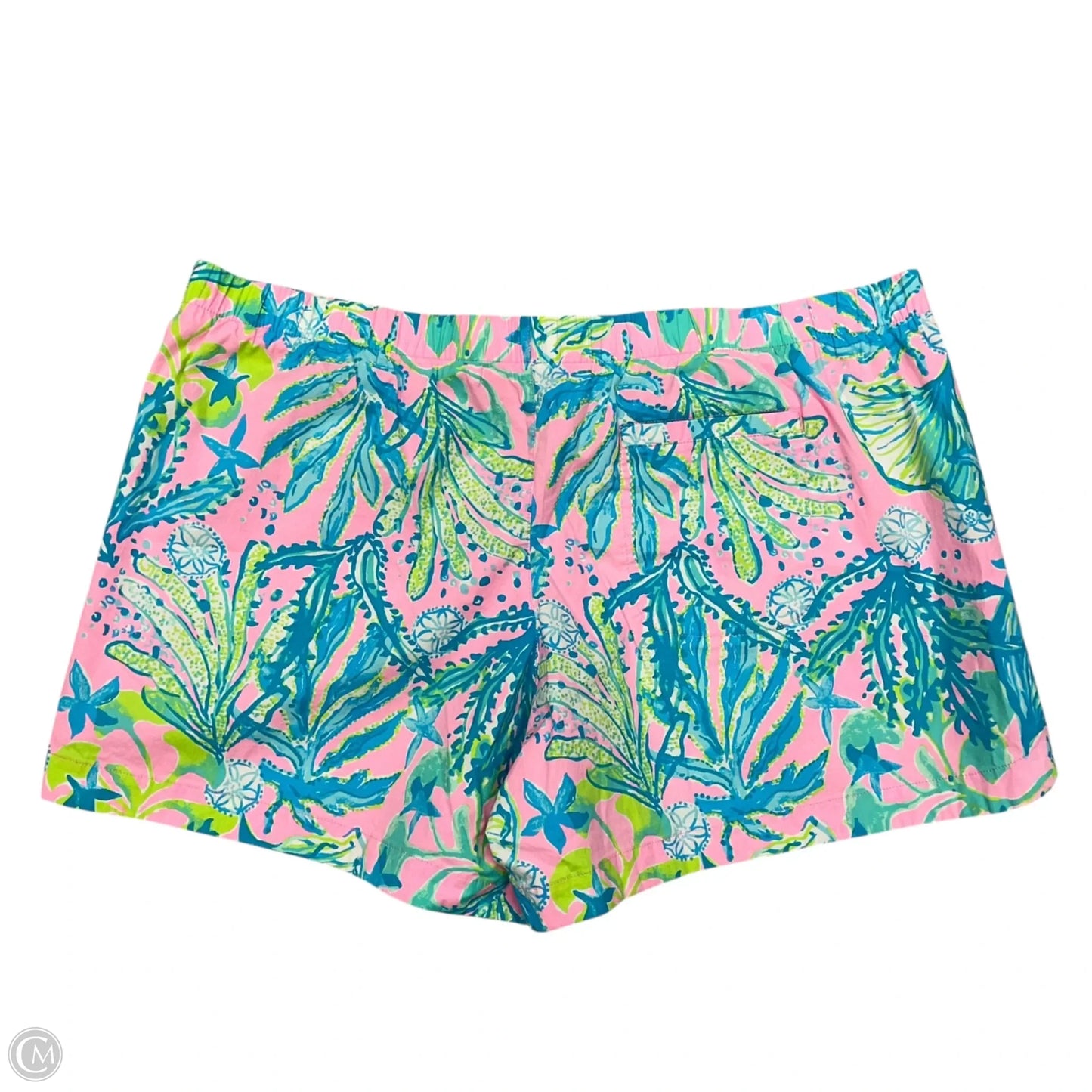 Shorts Designer By Lilly Pulitzer In Blue & Pink, Size: Xl