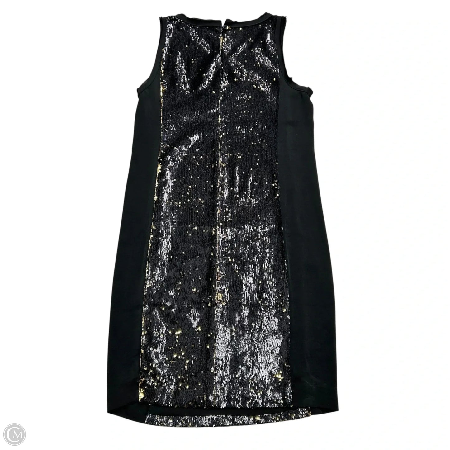 Dress Party Midi By Michael By Michael Kors In Black & Gold, Size: S