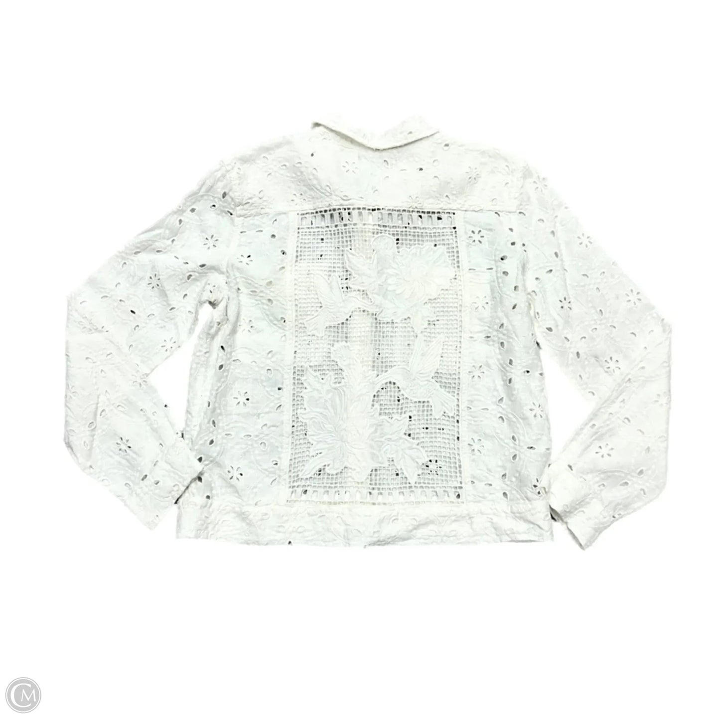 Jacket Shirt By Johnny Was In White, Size: S