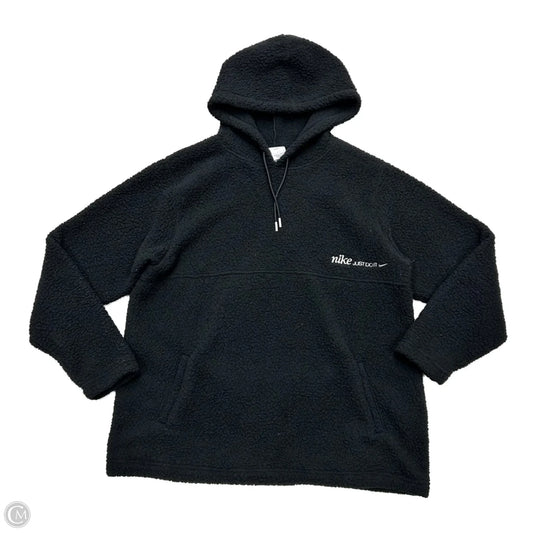 Sweatshirt Hoodie By Nike Apparel In Black, Size: L