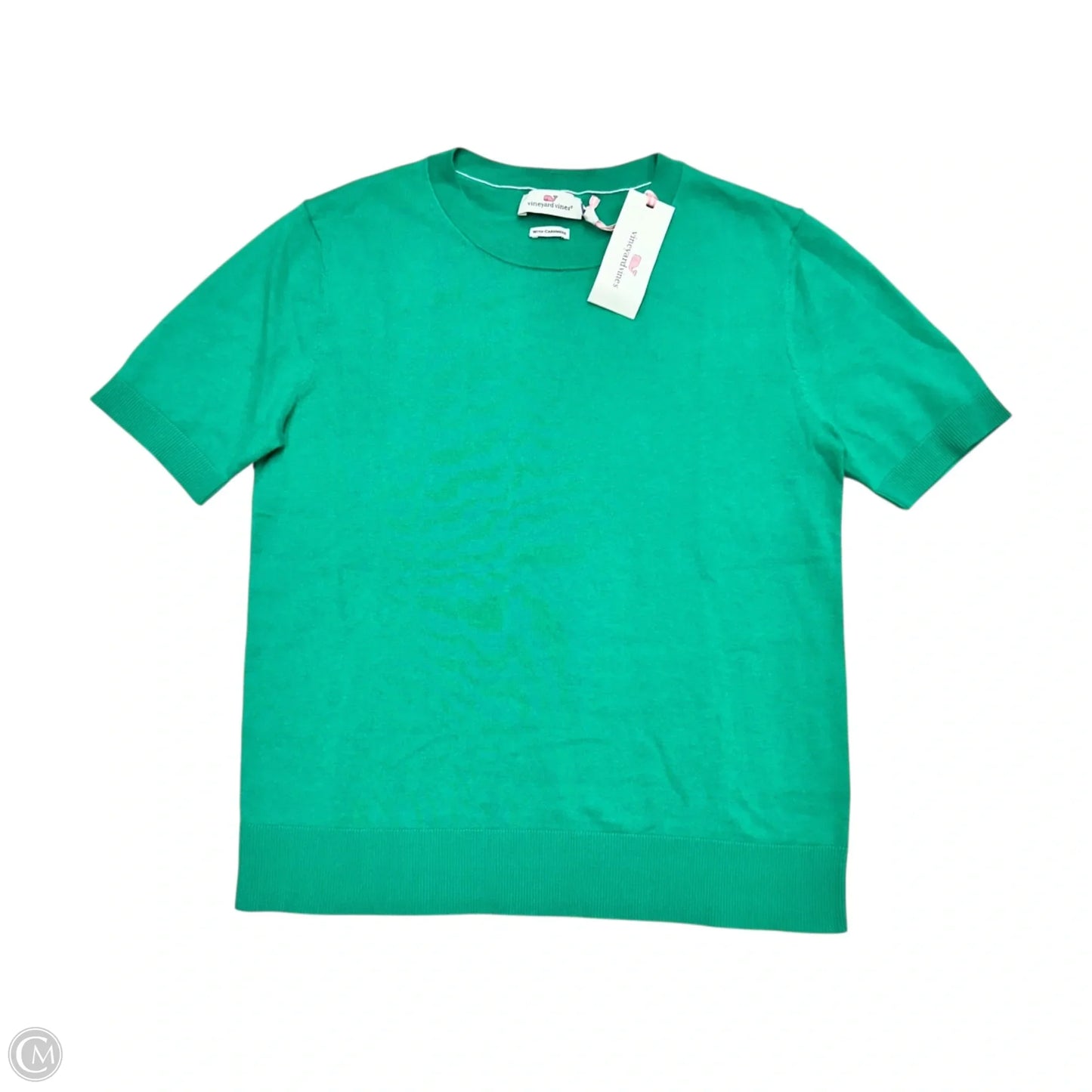 Top Short Sleeve By Vineyard Vines In Green, Size: S