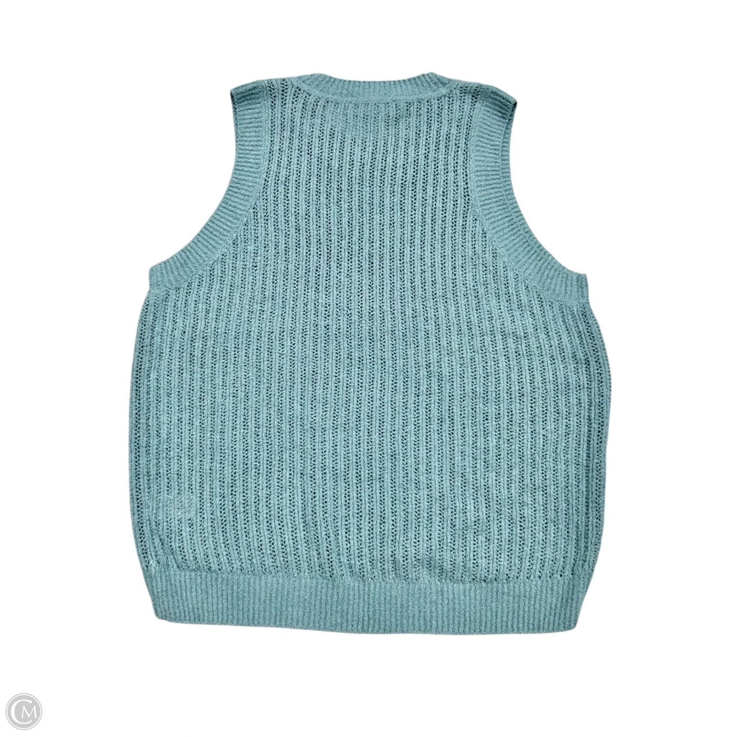 Sweater Sleeveless By Nation In Blue, Size: M