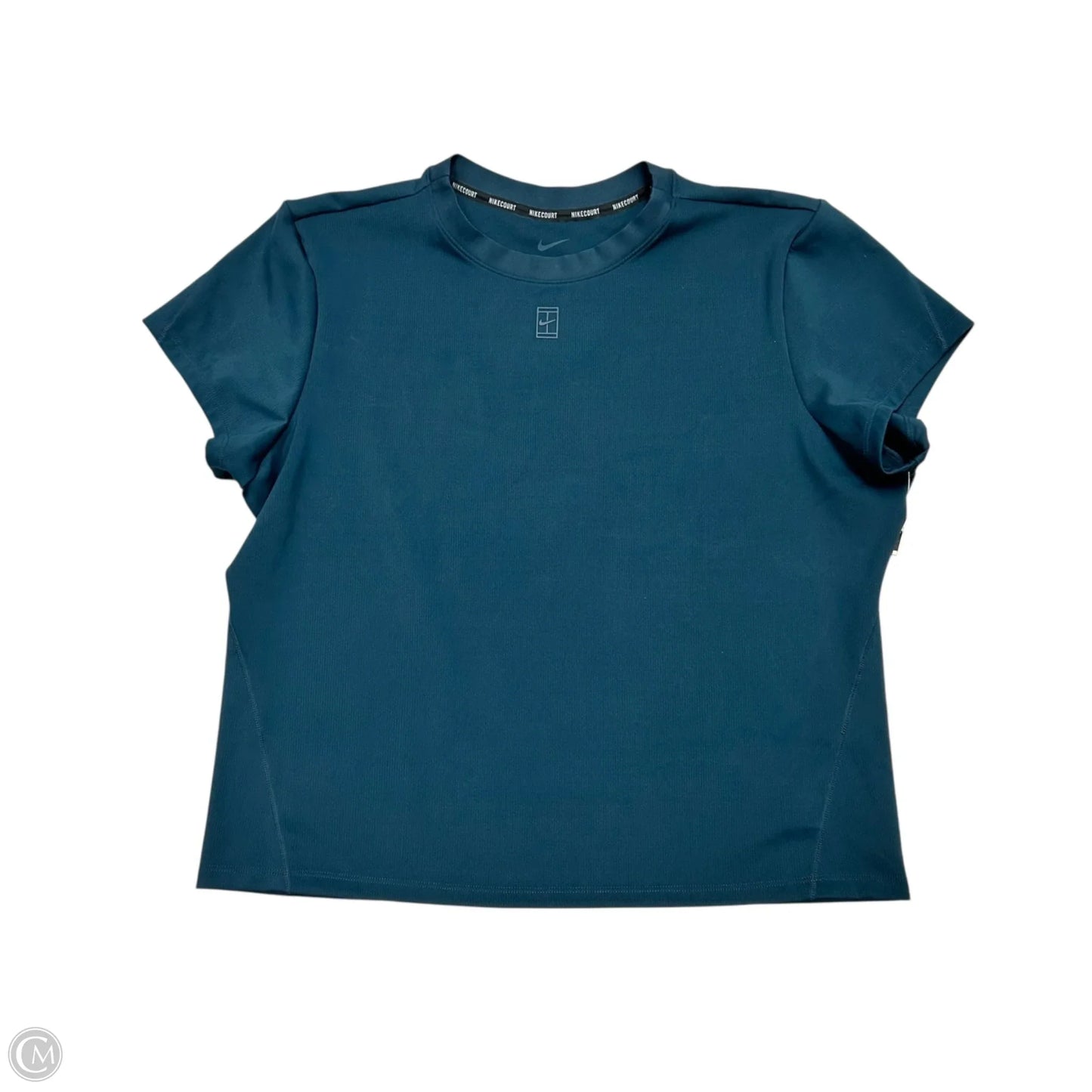 Athletic Top Short Sleeve By Nike Apparel In Teal, Size: Xl