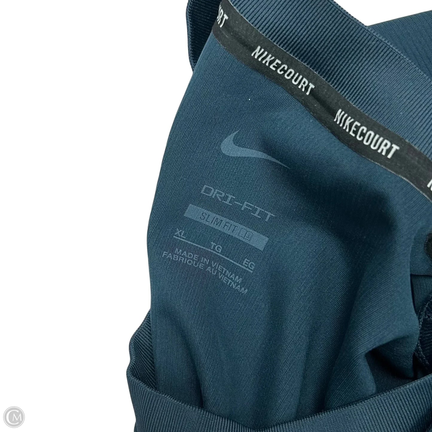 Athletic Top Short Sleeve By Nike Apparel In Teal, Size: Xl