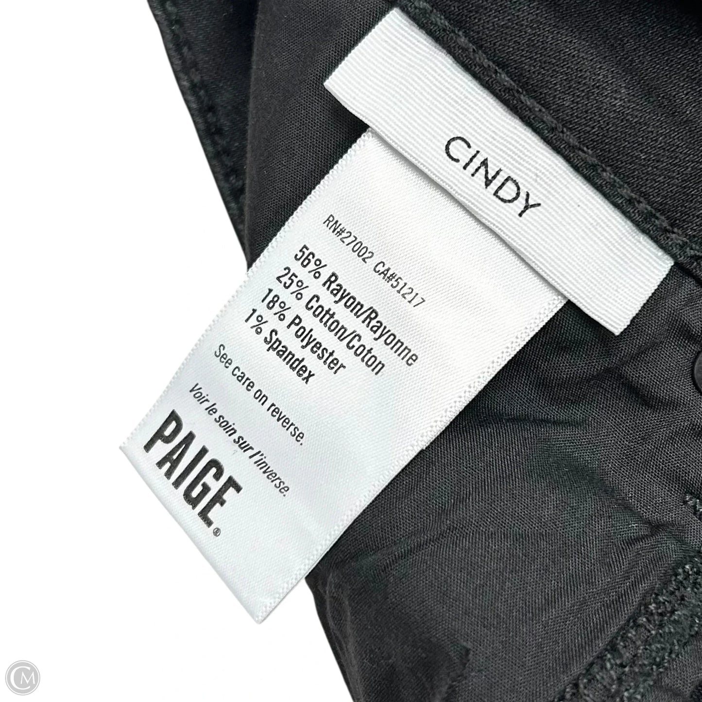 Jeans Straight By Paige In Black, Size: 0